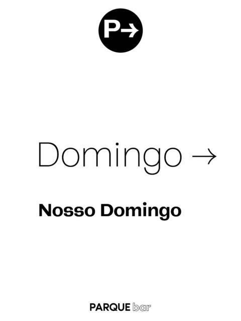 PARQUE BAR | Nosso Domingo