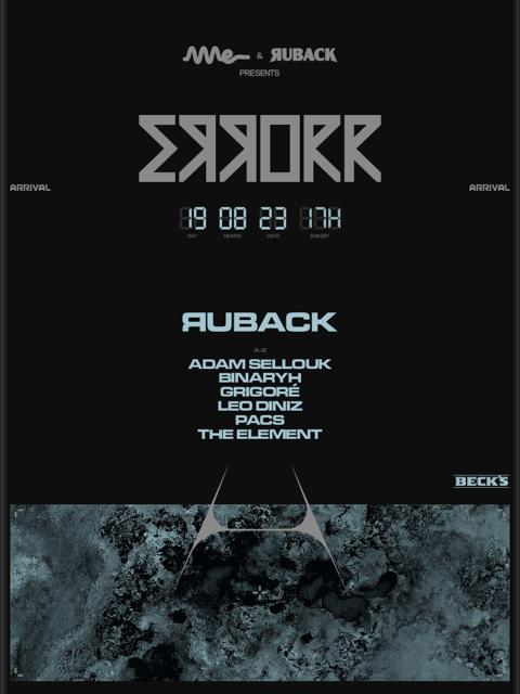 Ame Club & RUBACK apresentam: ERRORR