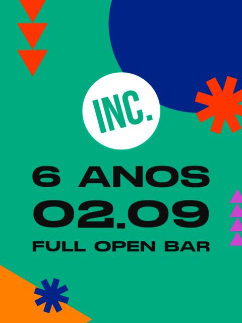 INC. 6 ANOS OPEN BAR