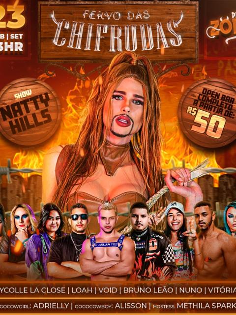 Party Zone Apresenta:  Turnê Fervo das Chifrudas Show com Natty Hills