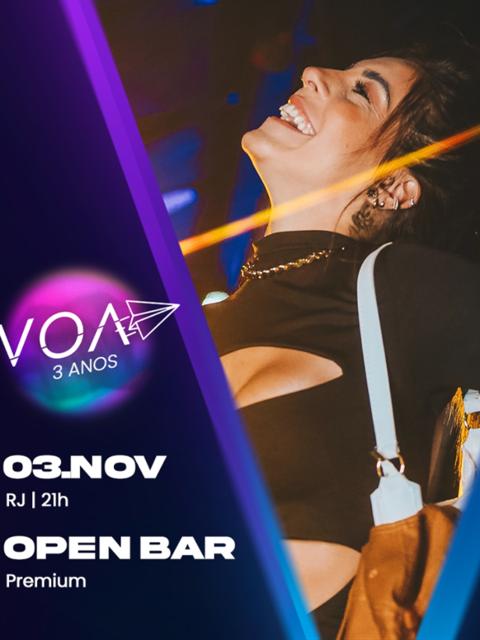 VOA 3 anos | Open Bar