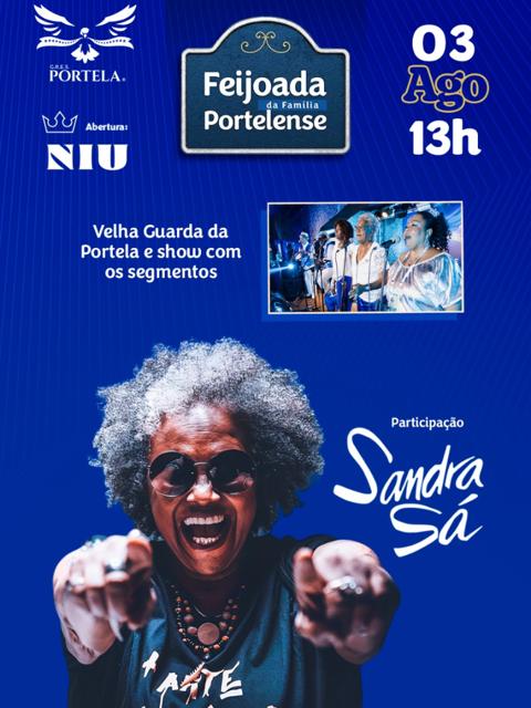 Portela- Feijoada da Família Portelense - Edição Agosto com Sandra de Sá em Rio de Janeiro